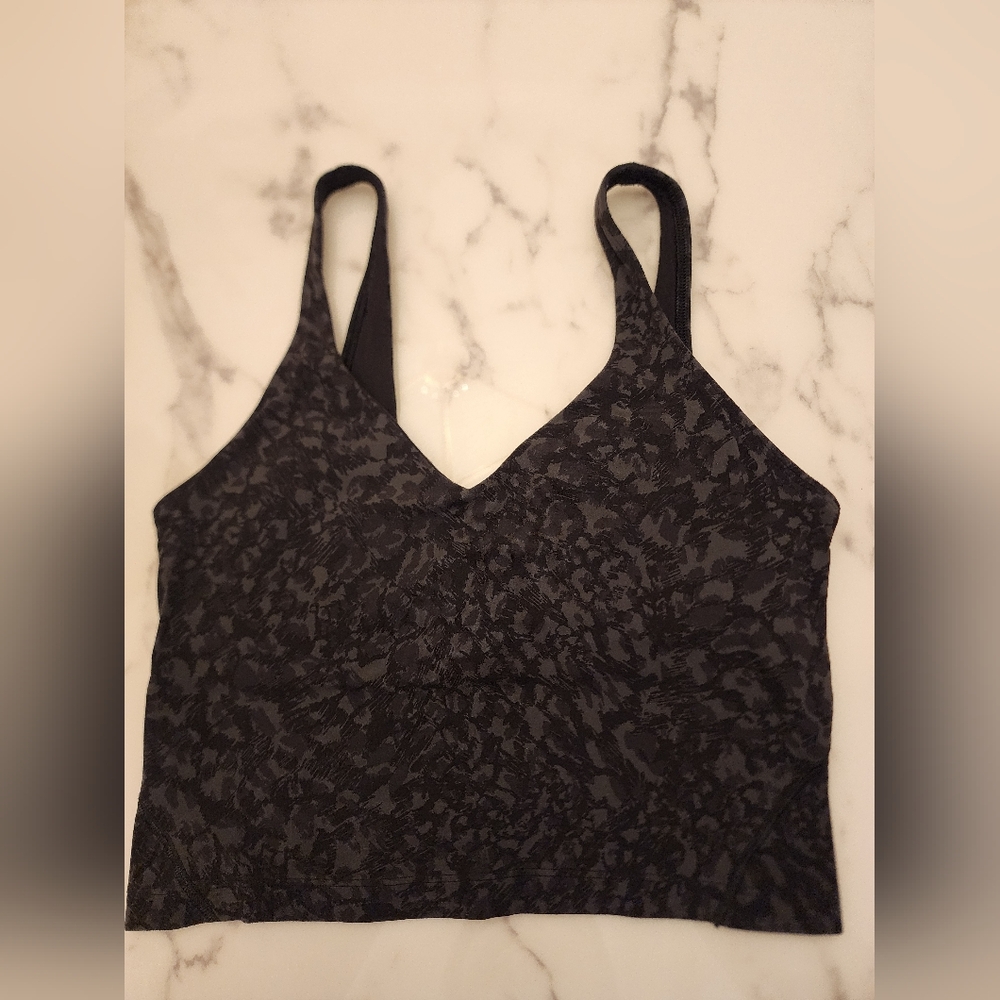 Lululemon Align Black Cheetah, size 6